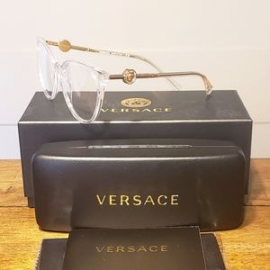 VERSACE VE3298B 148 Crystal Cat Eye Women's 55 mm Eyeglasses